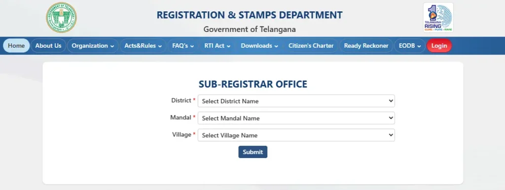 SRO Telangana