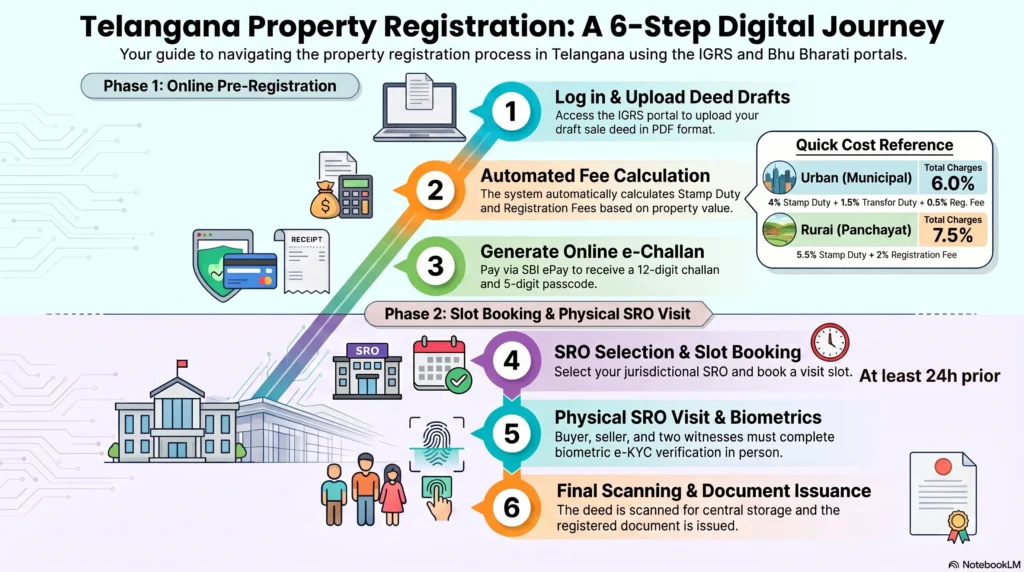 Telangana Property Registration Steps